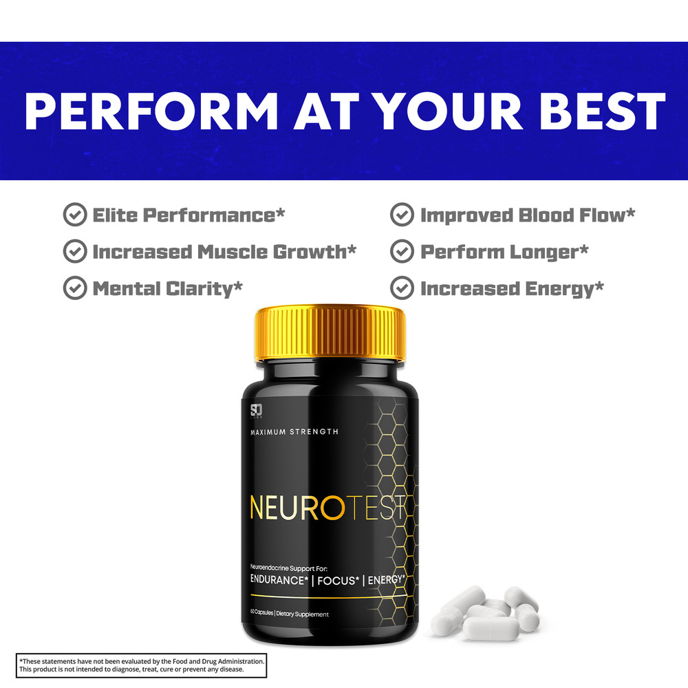 (2 Pack) Neurotest, Neurotest Advanced Formula Male Support Pills (120 Capsules)