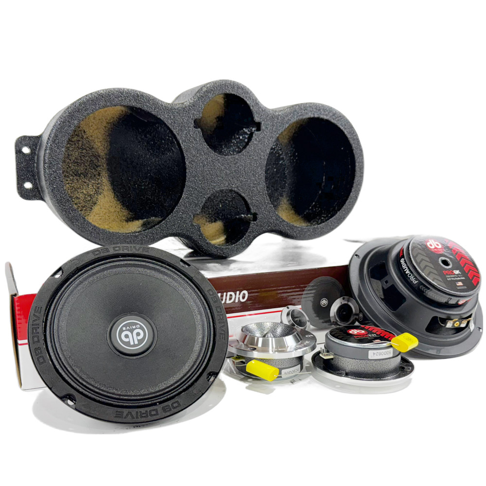 DB Speaker Package Panel 2x6.5 2 X Tweters Speaker Pod Enclousure Box