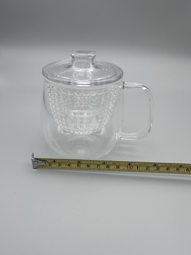 KINTO UNITEA UNIMUG Medium Clear Mug Cup Tea Strainer 350ml