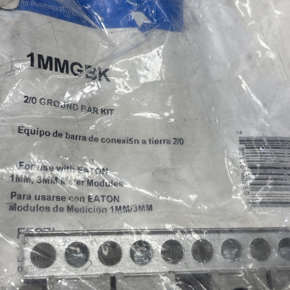EATON 1MMGBK 2/0 Ground Bar Kit, Use W/Meter Socket Module, MLO & MCB