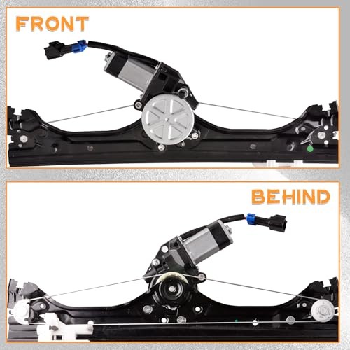 Front Left Driver Side Power Window Regulator with Motor Fiat 500 Driver Side