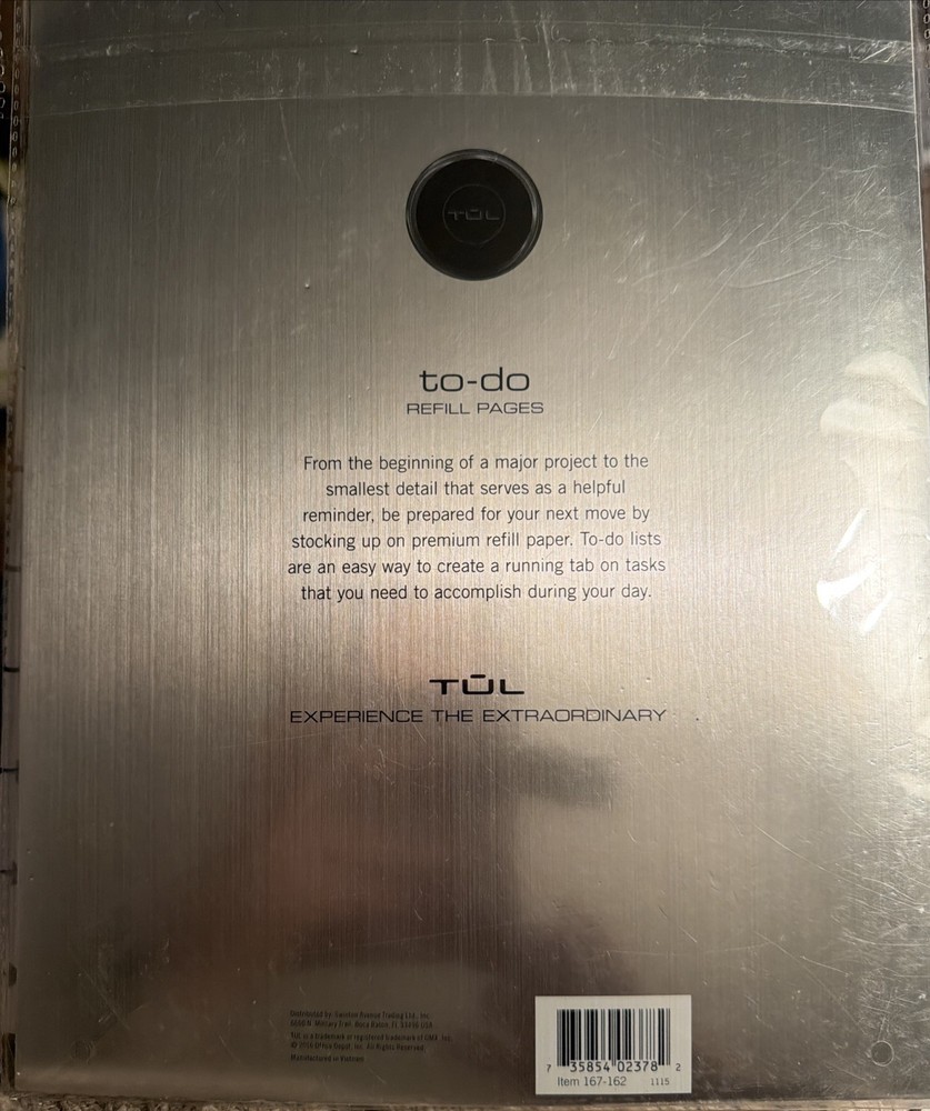 2 TUL Custom Note Taking System To Do Refill Pages Disc Bound 167162 Letter Size