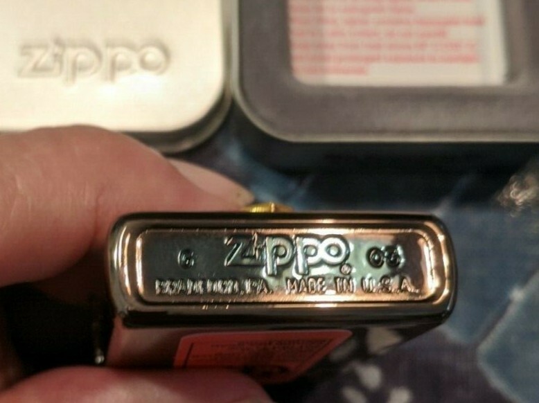 Sunburst ZIPPO Lighter New in Tin