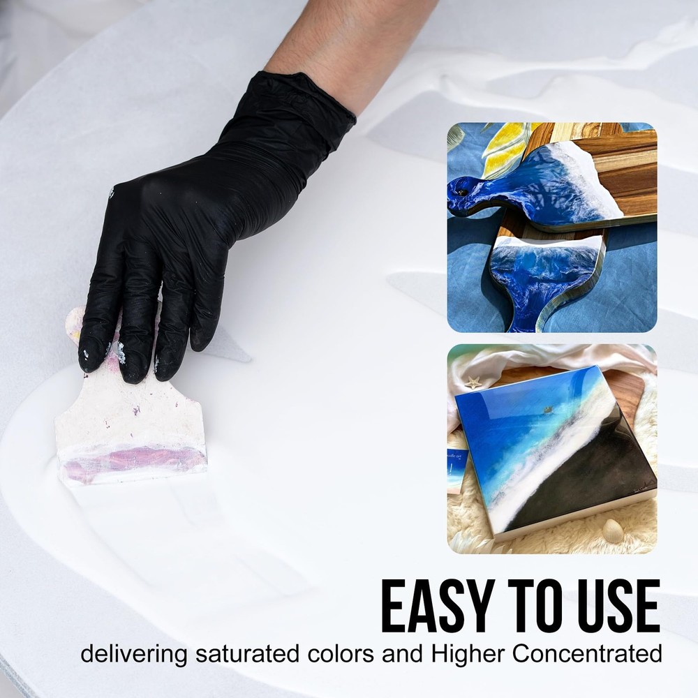 White Epoxy Resin Pigment Paste, 6oz High Concentrated