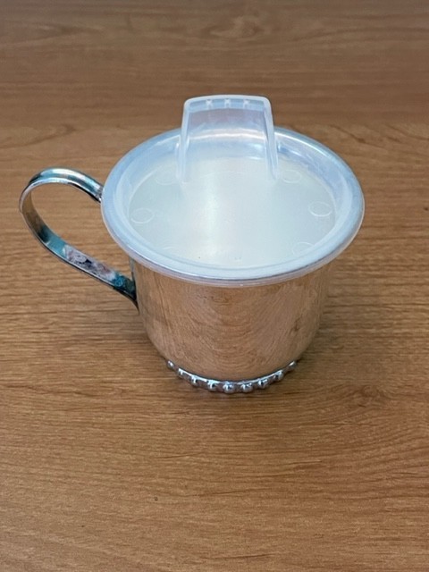 Leonard Silver Plate Baby Sippy Cup with Lid LN