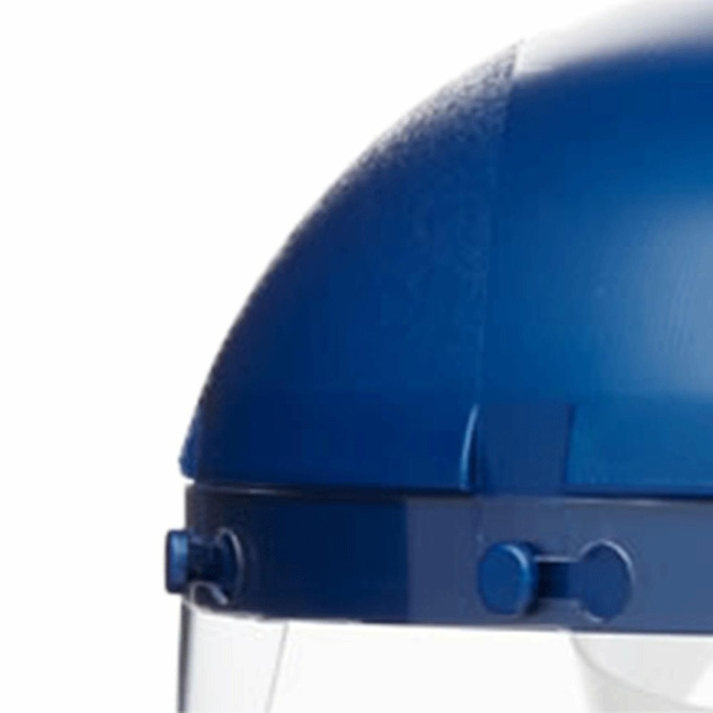 Single Crown Safety Face Shield with Pin-Lock Headgear, Polycarbonate Window,...