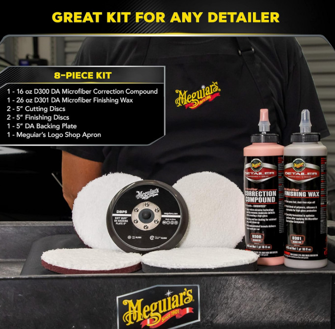DA Microfiber Correction System 5" Starter Kit, Complete Paint Correction Kit...