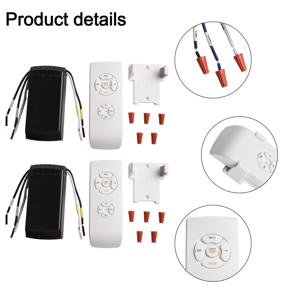 High Quality Ceiling Fan Light Control Kit Stable Receiver Comfortable Grip