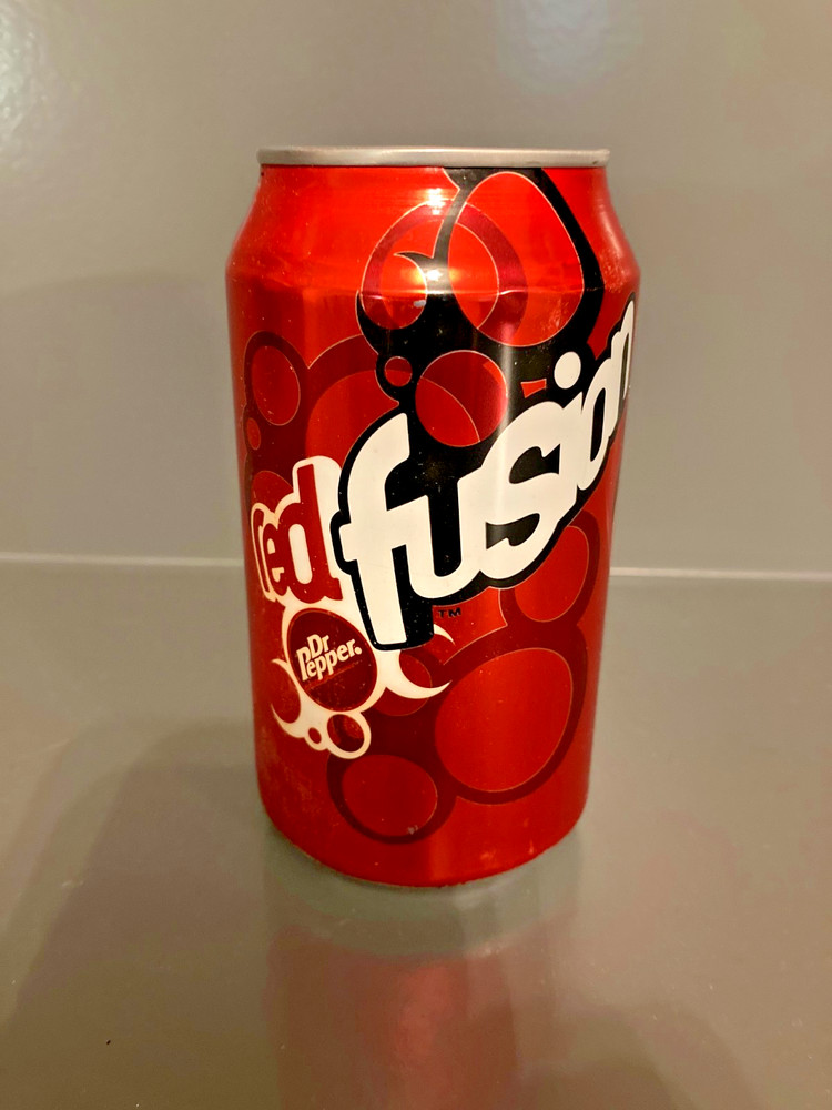 Dr Pepper Red Fusion Empty Can 2002-2004