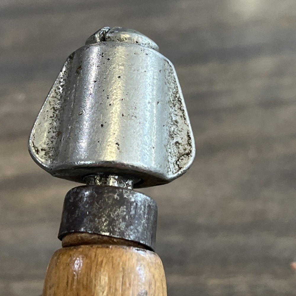 2 - VINTAGE Wood Handle Multitool Bit Holders Assorted bits Handle Storage