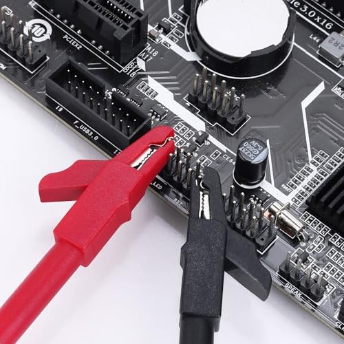 28 Pcs Multimeter Test Leads Kit with Replaceable Gold-Plated Multimeter
