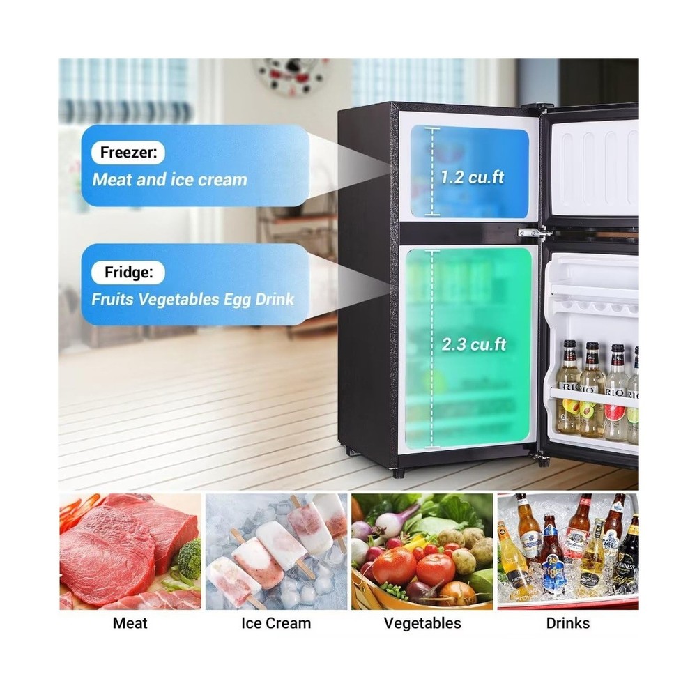 FLS-80-SILVER Compact Fridge, Silver