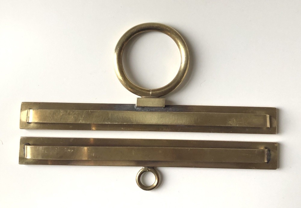 Brass Bell Pull Hardware Vintage Embroidery Frame Hanger