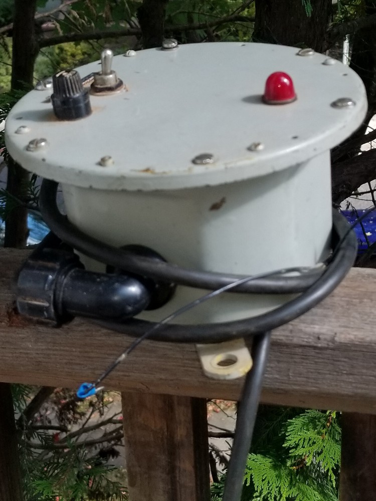 NAVAL SHIP WALL MOUNT ELECTRIC POWER SUPPLY 7.75" DIAMETER
