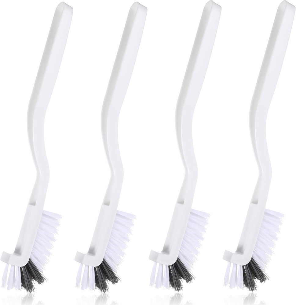 4PCS Right Angle Kitchen Scrub Brushes Small Crevice Cleaning Tools with Stiff B