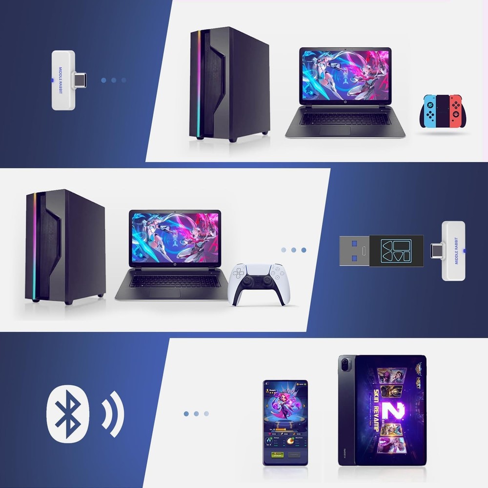 Q148 Middle Rabbit SW4 Wireless Gaming Earbuds