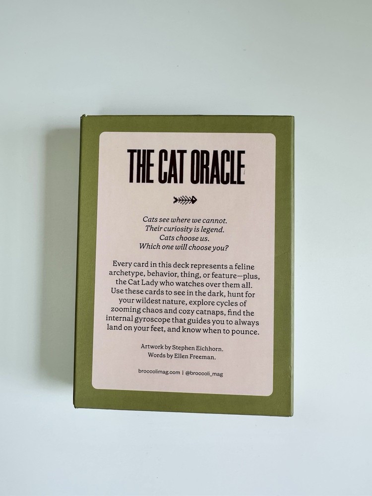 The Cat Oracle 33 Card Deck and Guidebook for Divination