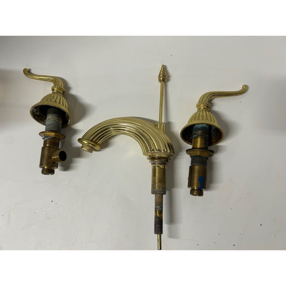Vtg PHYLRICH Solid Brass Faucet Barcelona Collection Shell Theme Complete $1400