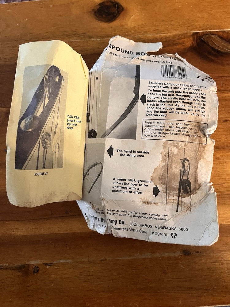 VINTAGE SAUNDERS ARCHERY COMPOUND BOW STRINGER POWER DOUBLER MODEL