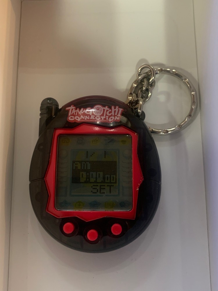 Tamagotchi Connection V3 Translucent Black Red 2006 Tested Works