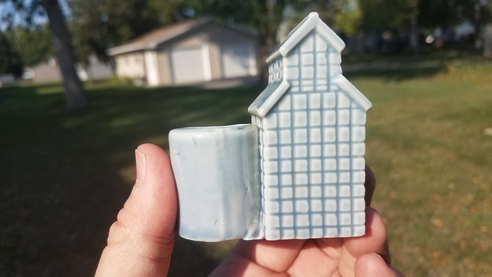 Vintage Herman Minnesota Johnson Grain Elevator Toothpick Holder