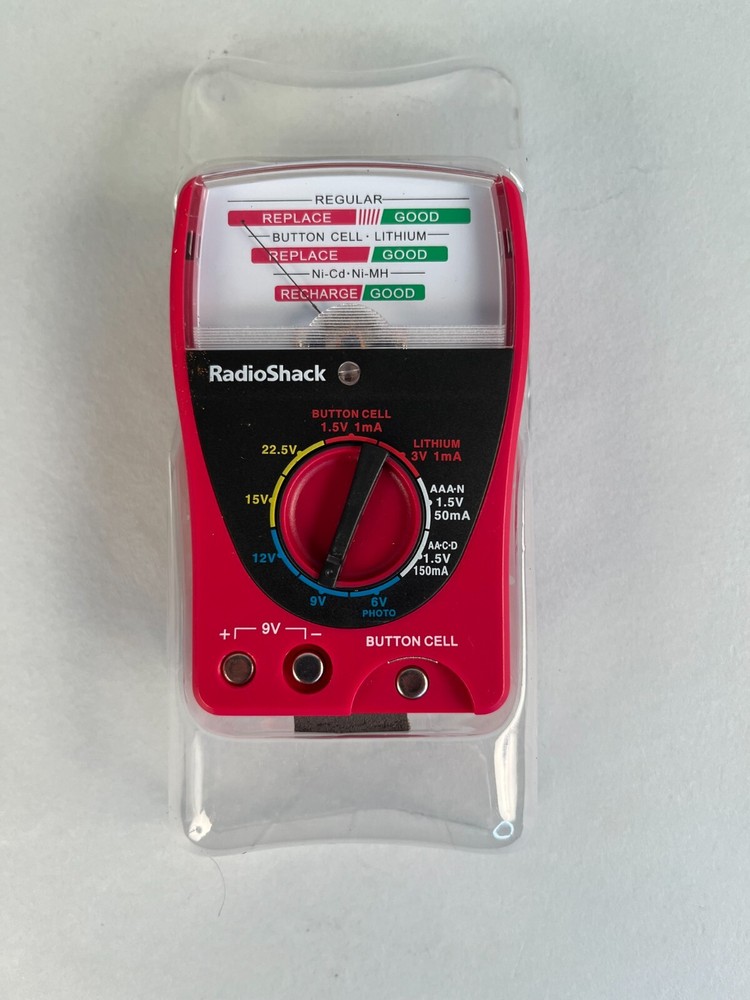 Vintage RadioShack 9-Range Analog Battery Tester