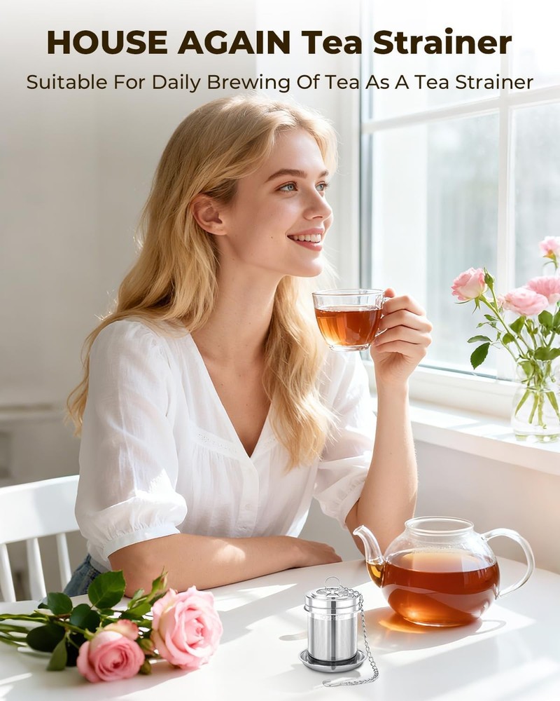 2 Pack Tea Strainers for Loose Tea, Extra