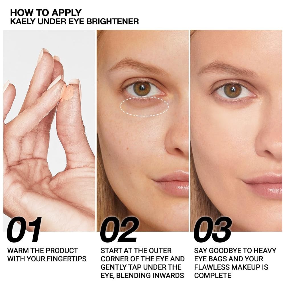 Under Eye Corrector Concealer Peach Tone FullCoverage Waterproof Circles Makeup