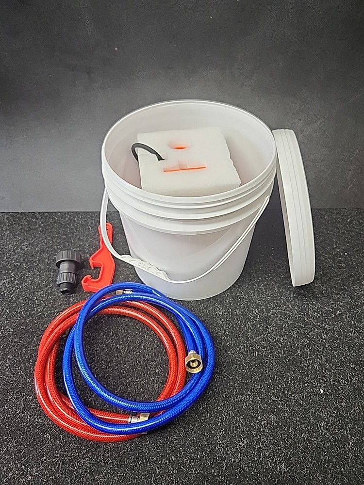 VEVOR Tankless Water Heater Flushing Descale Kit with Pump & 3.7 Gallon Pail