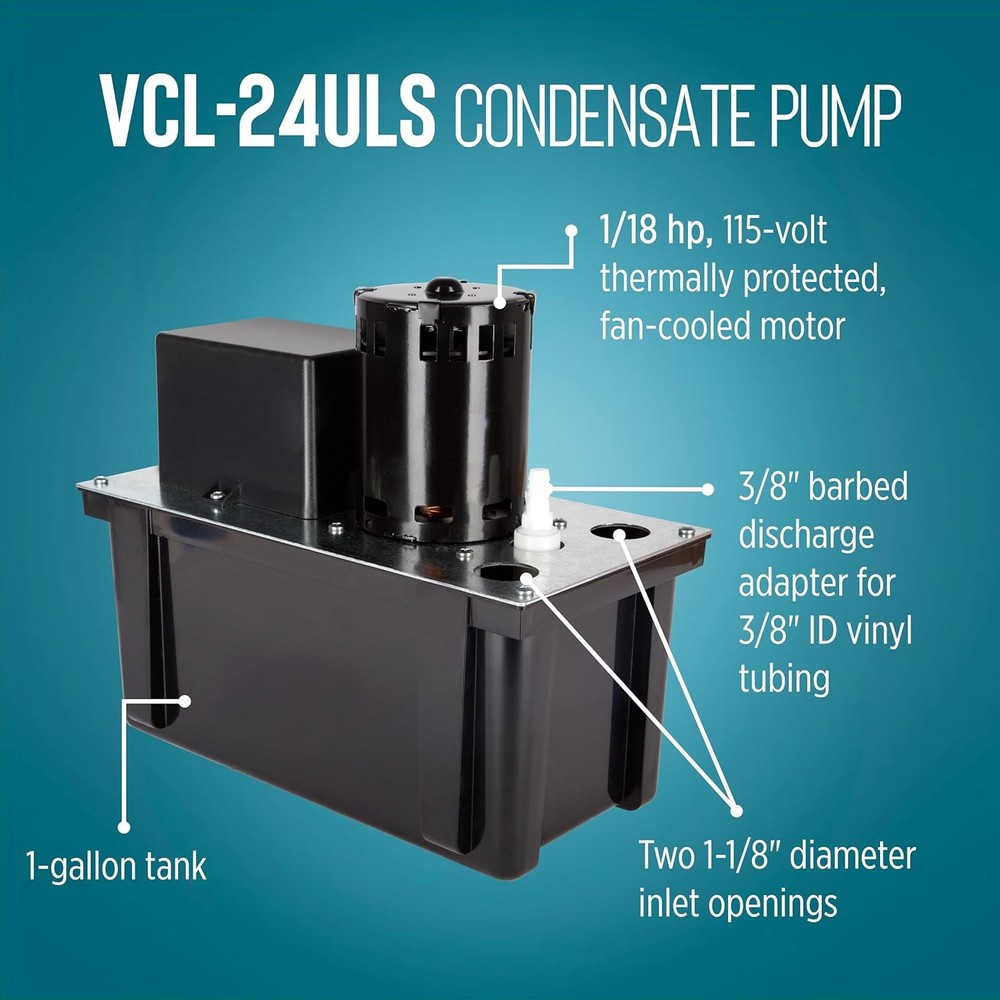 Automatic Condensate Pump 115V 1/18 HP