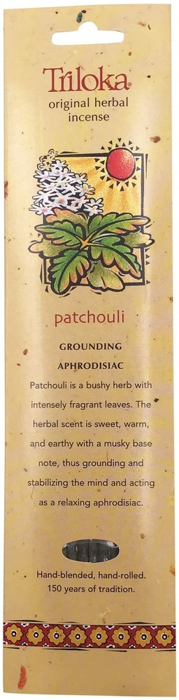 Triloka Original herbal Incense - Patchouli - 10 Sticks