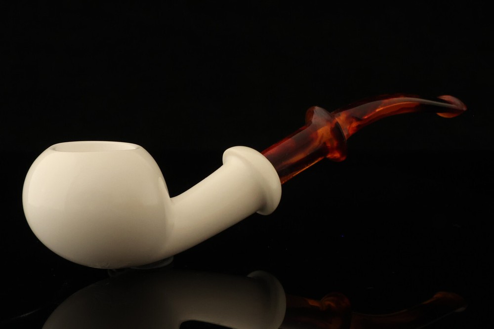 Apple Block Meerschaum Pipe with fitted case 14993