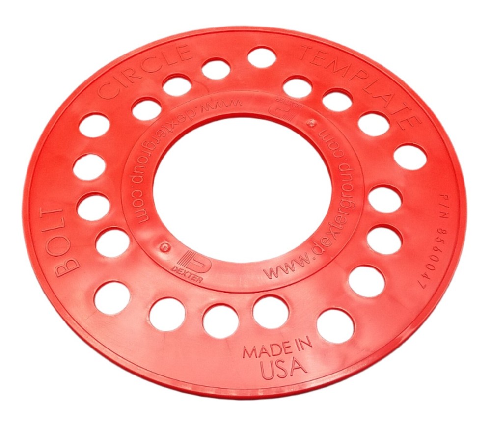 Dexter Trailer Wheel Bolt Pattern Measuring Tool Circle Template 5 Lug SAE