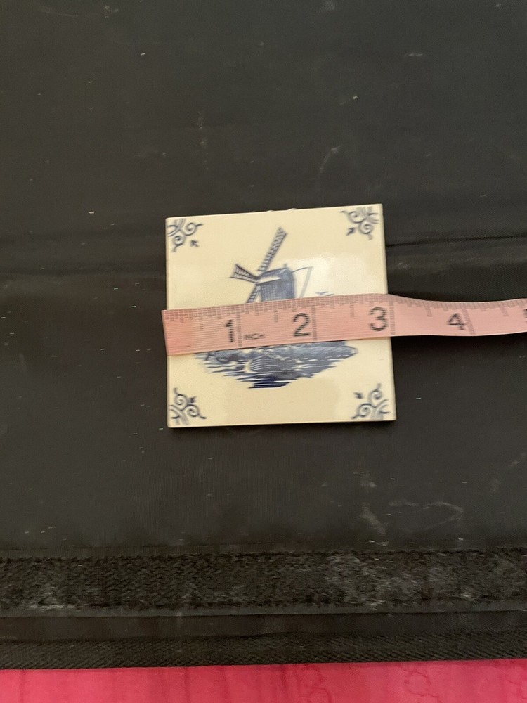 Delft Blue Handpainted Windmill Tile!