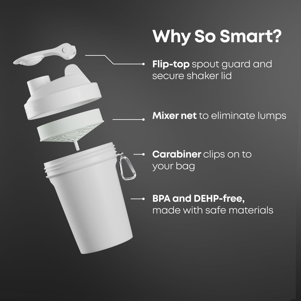 Smartshake Lite 4-Pack Protein Shaker Bottle 400 13.5 oz, LITE - Multicolor