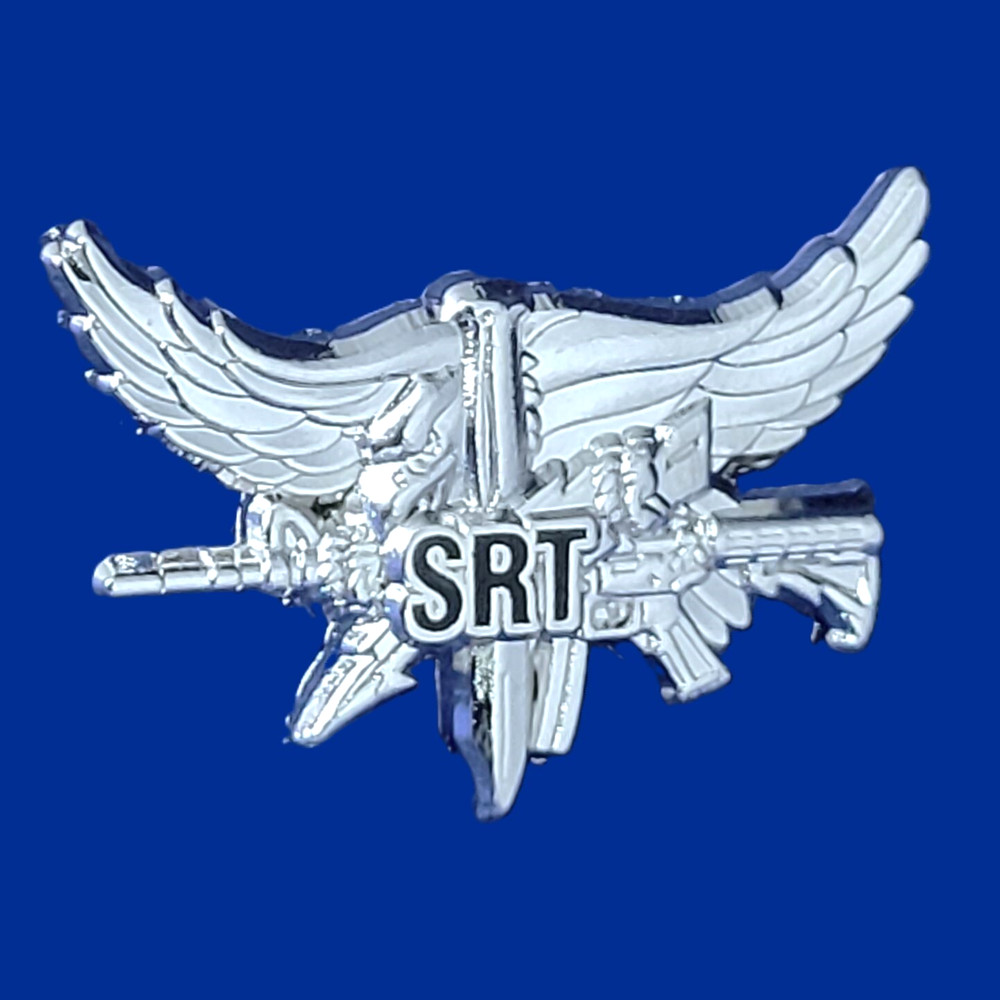 SRT Eagle Pin: 1-2/8", Silver-Nickel Plated, #608