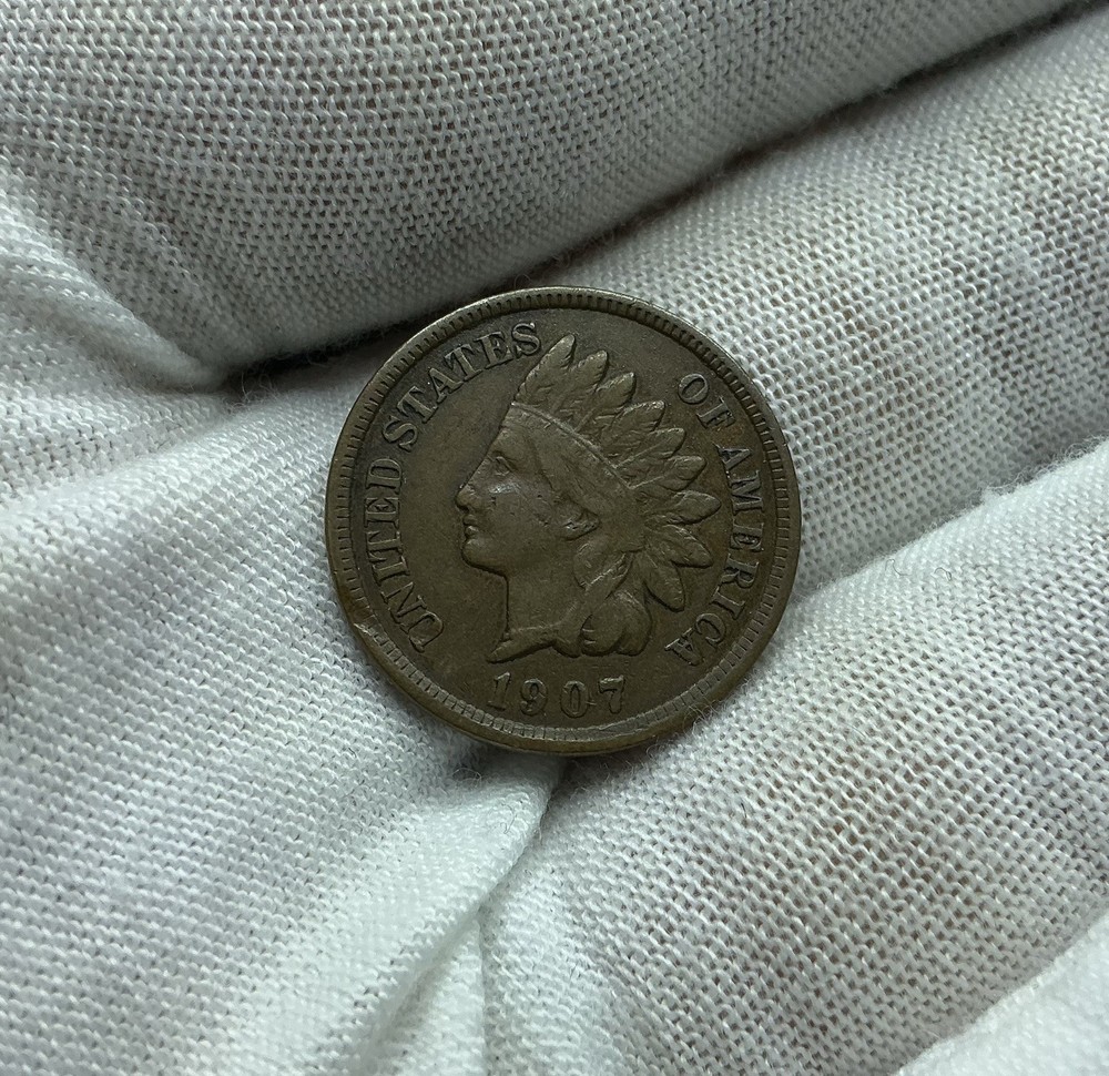 1907 indian head cent penny us coins P110