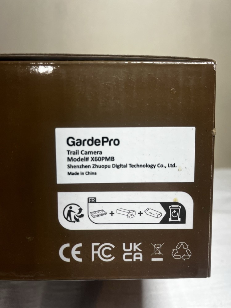 GardePro Trail Camera Model# X60PMB