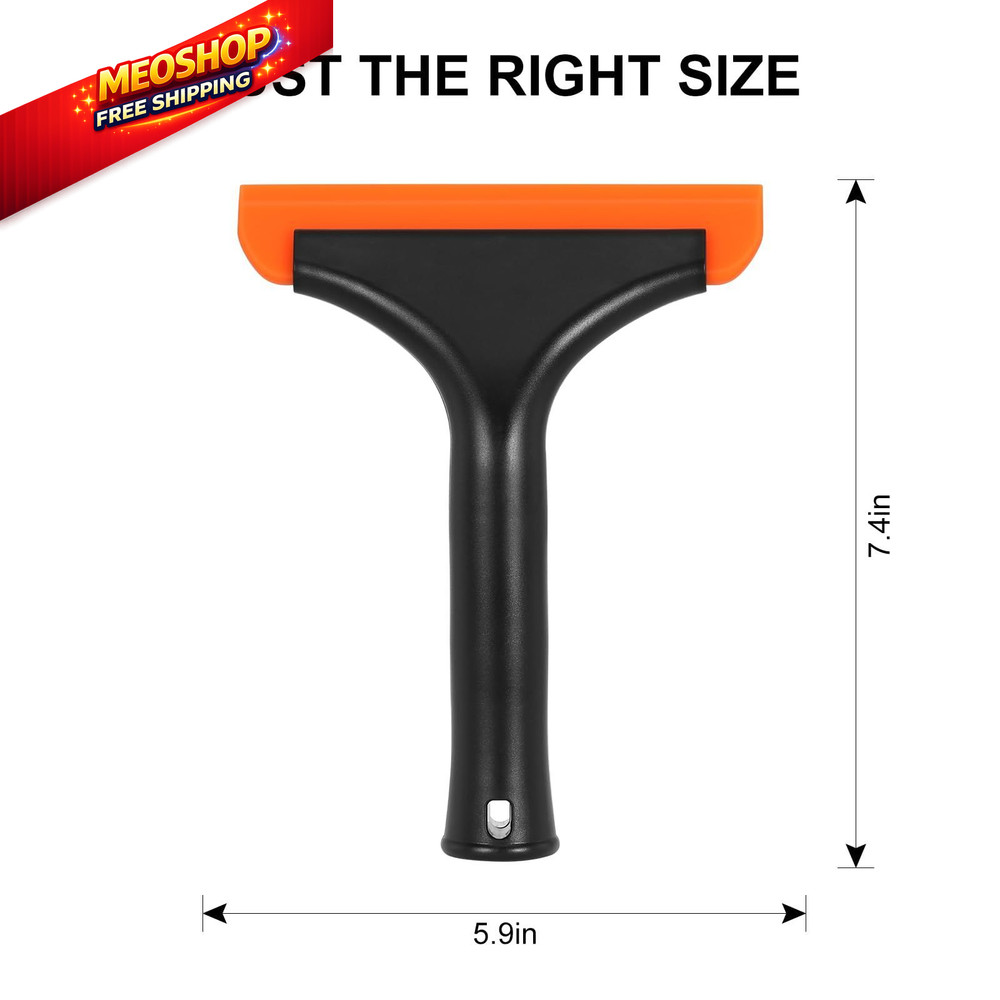 SetSail Shower Squeegee for Glass Doors, Small 1 Pack, Black