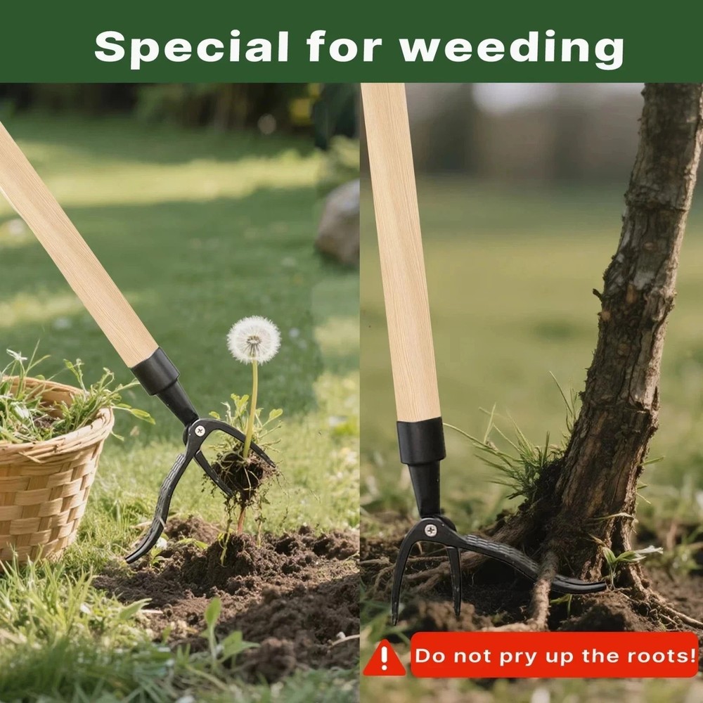 Manual Stand Up Weeder Puller Weed Claw Grass Root Remover Garden Tool Head