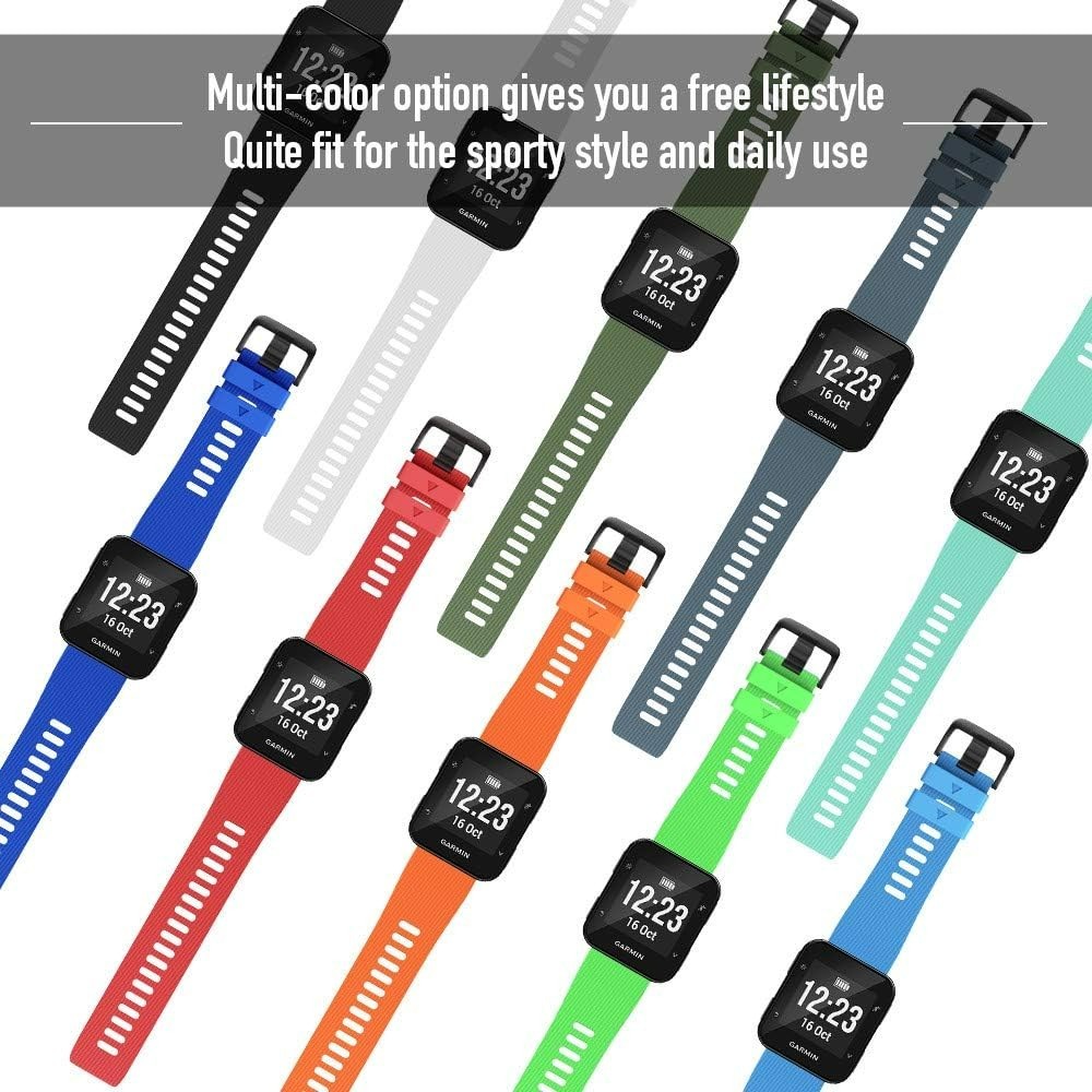 Comfortable Silicone Replacement Strap for Garmin Forerunner 35 - Unisex Design