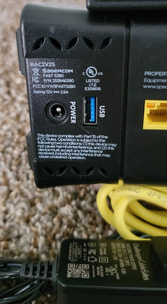 Spectrum Networking Bundle - Sagemcom RAC2V2S Router & ET2251 Modem + Power...