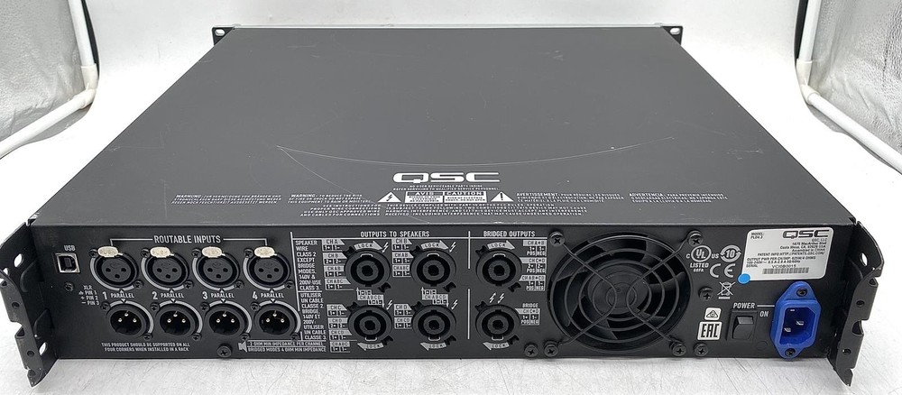 QSC PLD4.3 4-CH 2500W DSP PROCESSING POWER AMPLIFIER