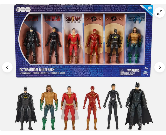 DC Comics Theatrical Pack, Limited Edition 6 Super Hero Action Figures