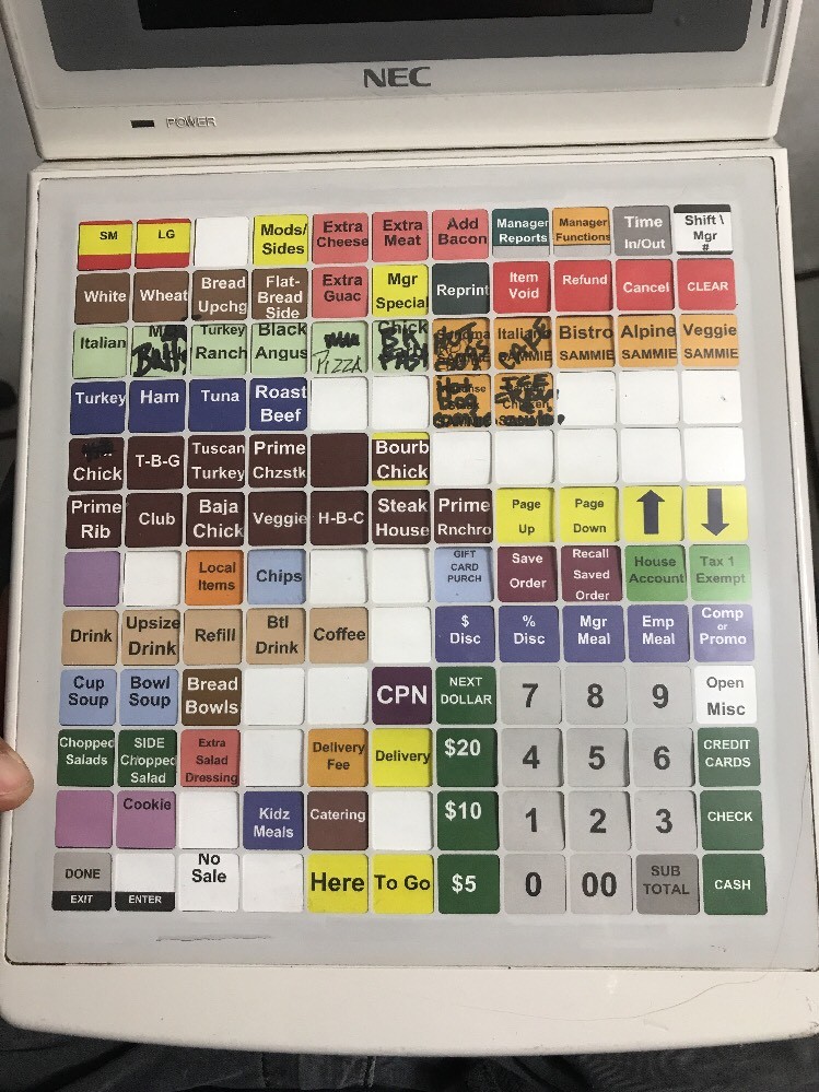 NEC PB5800-0020 POS REGISTER SYSTEM PROGRAMMABLE UNTESTED