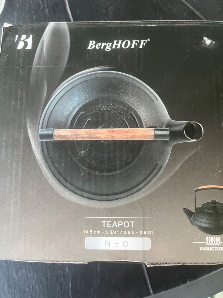 NIB BergHOFF Cast Iron Teapot NEO