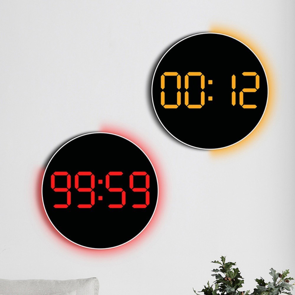 RGB Wall Clock with Remote Control Date Temp Humidity and Timer Function