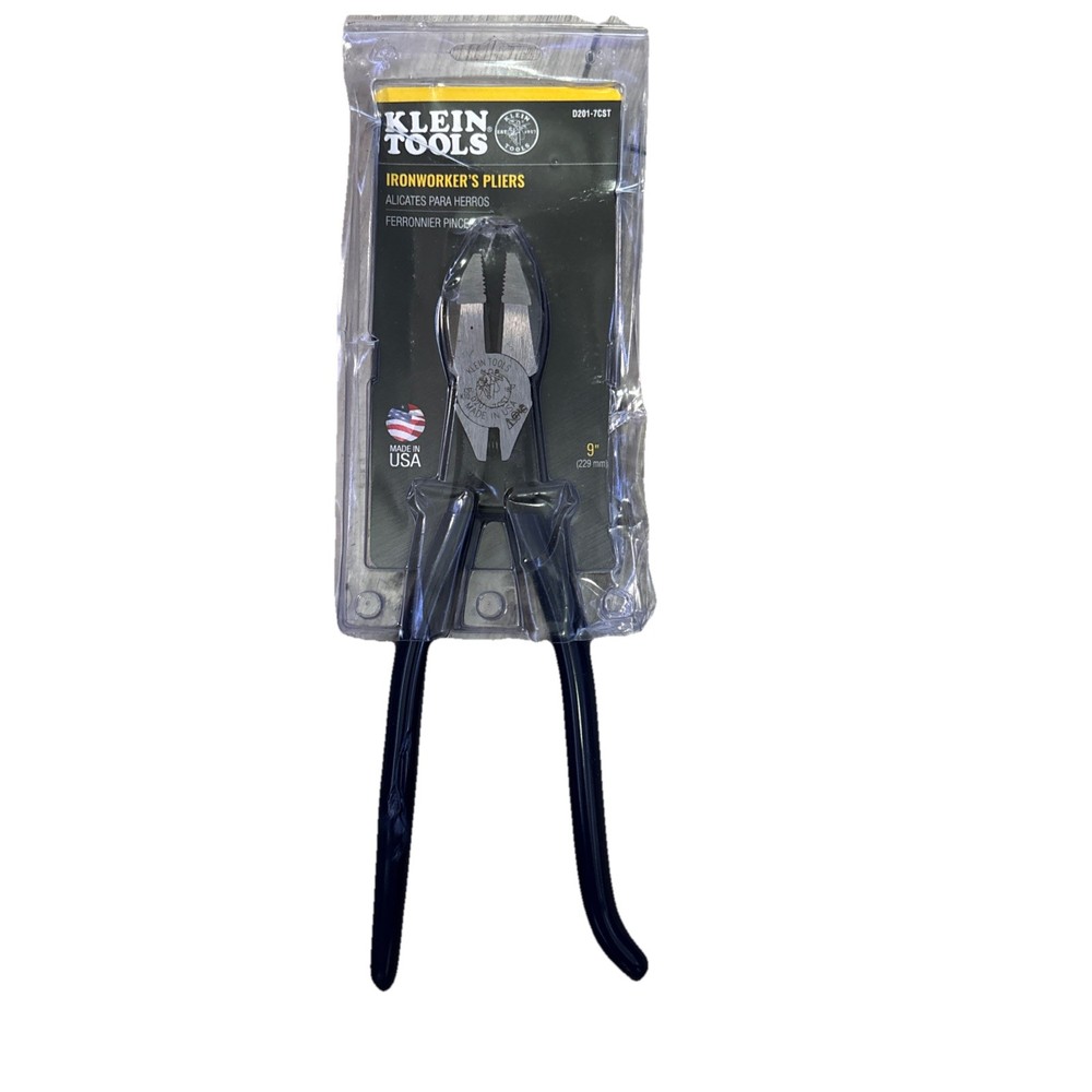 Klein Tools D201-7CST Ironworker Pliers, Spring Loaded