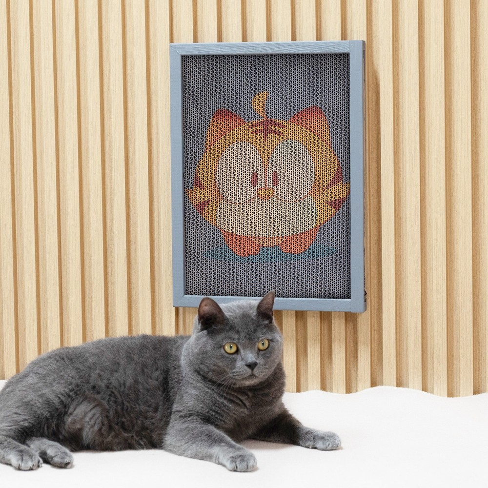 15 PCS Replaceable Corrugated Cardboard Wall Cat Scratching Board Colorful