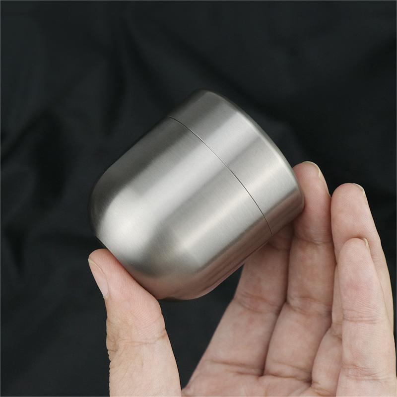 Hot EDC Titanium Waterproof Pill Holder Organizer Container Tea Storage Box